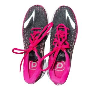 Brooks Womens Pure Flow 5 1202071B688 Black Pink Running Shoes‎ Sneakers 7.5 B